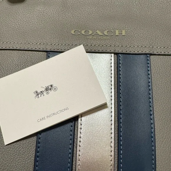 ❌SOLD ❌NWOT Men’s Coach Gray and Blue Backpack - Picture 9 of 15